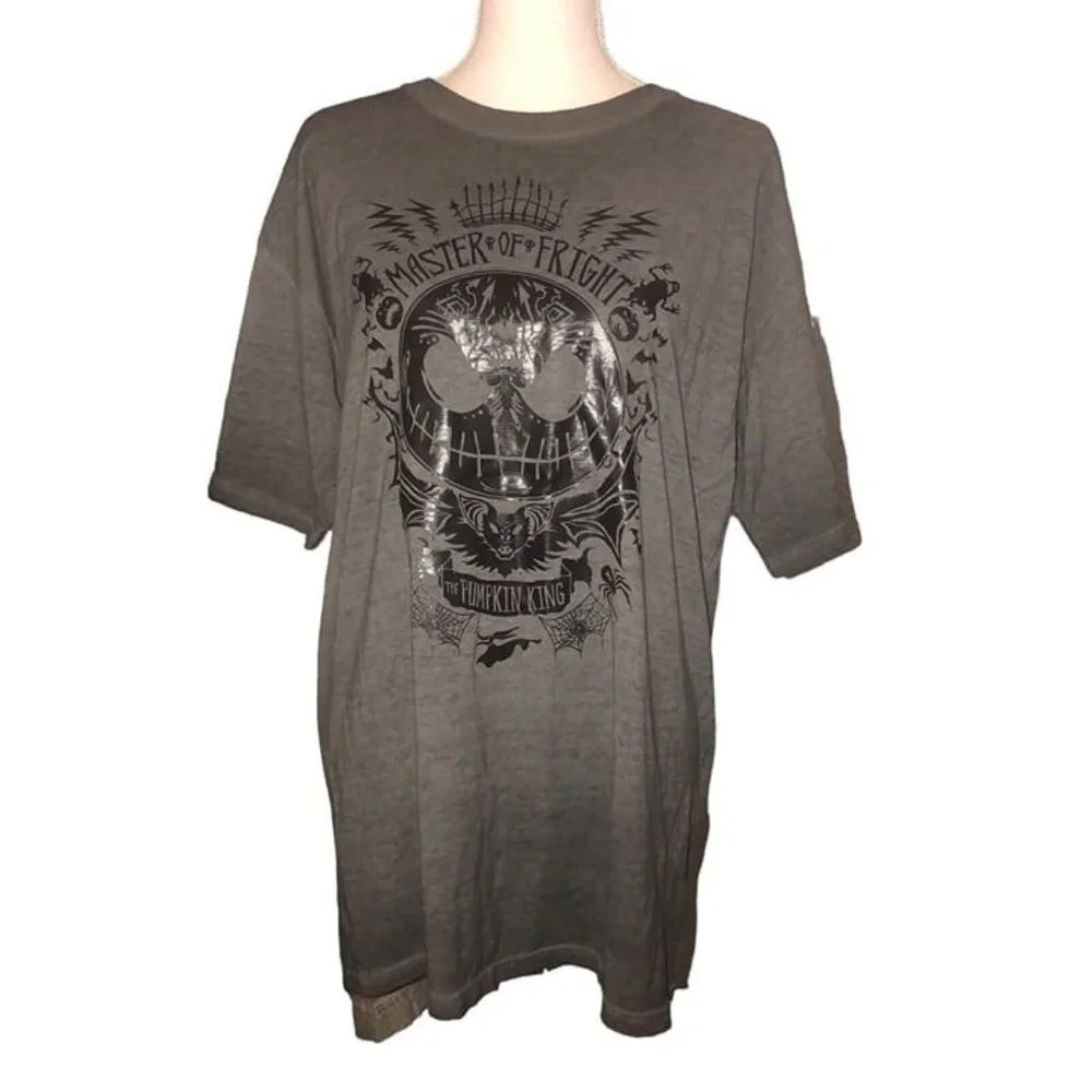 DISNEY PARKS Sz L "Master of Fright" Jack Skellington "The Pumpkin King" T-Shirt